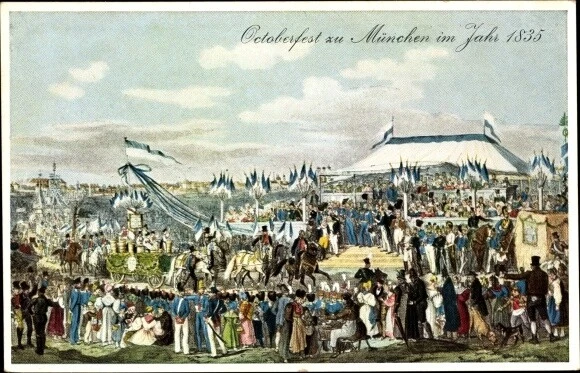 Ak München, Oktoberfest im Jahr 1835, Teilnehmer - 10644141