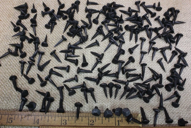 5/8" Rose head 200 nails square wrought iron vintage rustic Decorative historic