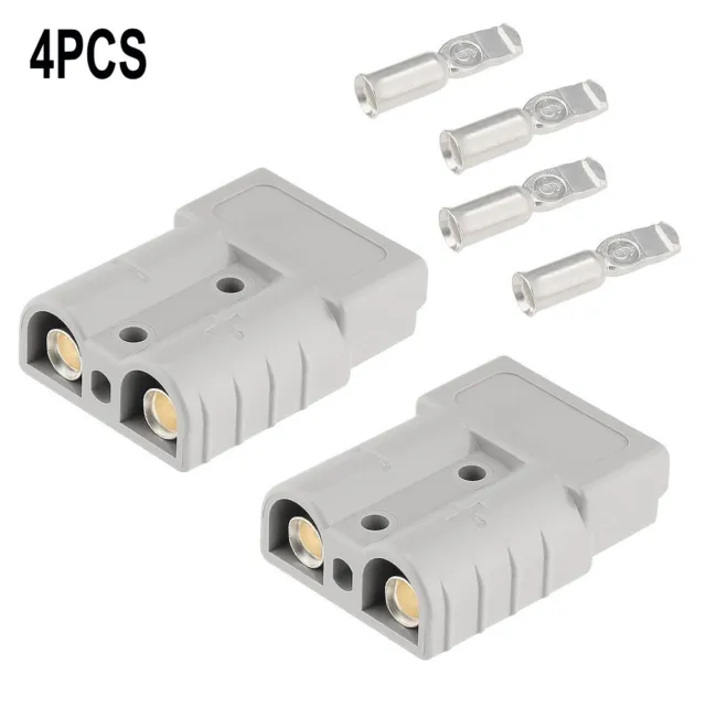 FOR ANDERSON Plug CABLE TERMINAL BATTERY POWER CONNECTOR 50 AMP 600V *4PCS