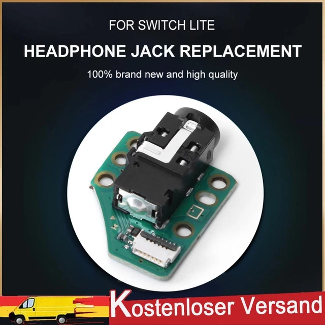 Dilwe Jack Audio di Ricambio da 3,5 Mm, Jack per Cuffie Durevole Spina di Ricambio Audio per Scheda Microfono Compatibile con Lite HDH‑001HDH‑HPMJ