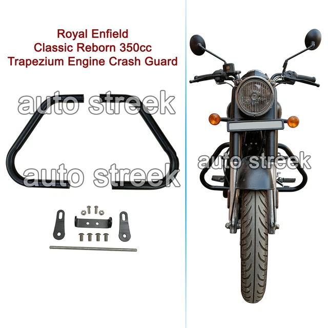 ROYAL ENFIELD METEOR 350 "Red Rooster Crash Engine Guard Hector, Matt