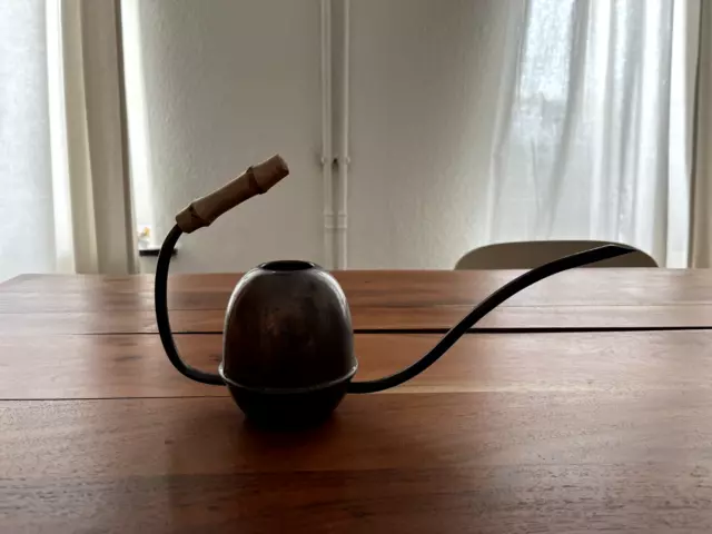 Vintage Kakteen / Bonsai Gießkanne - Kupfer / Messing / Bambus 3