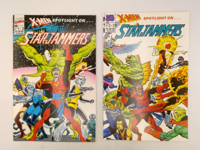 X-Men Spotlight on Star-Jammers #1 & 2 (of 2) Marvel Comics 1990 VF/NM