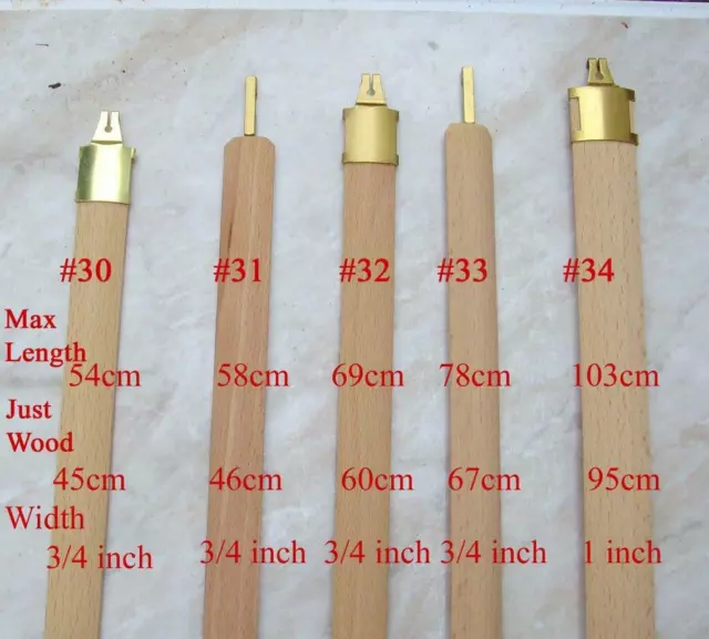 22/2:cjs#30    Wood pendulum rod for full size (54mm max) Vienna regulator clock