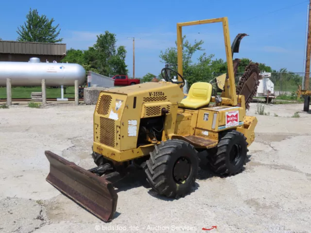 Vermeer V3550A 4WD Ride-On 60" Trencher 4-Way Blade Deutz Diesel bidadoo Vermeer V3550A 4WD Ride-On 60" Trencher 4-Way Blade Deutz Diesel bidadoo