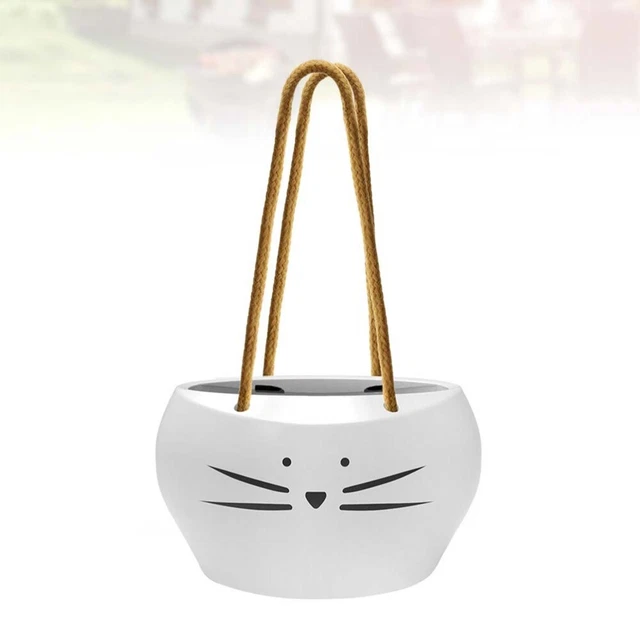Hanging Pflanzer Keramik Blumentöpfe Katzen Pflanzer Bonsai Kindergarten mit