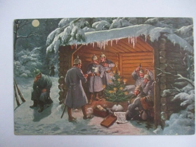 Weihnachten WW 1 im Unterstand, 1915 nach Wagenhofen Post Asten Zittmaning