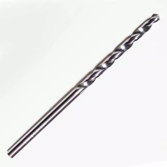 KLOT HRC50 Solid Carbide Drill Bit 6.8mm-9.5mm 2-Flute Extended Length 100-200mm