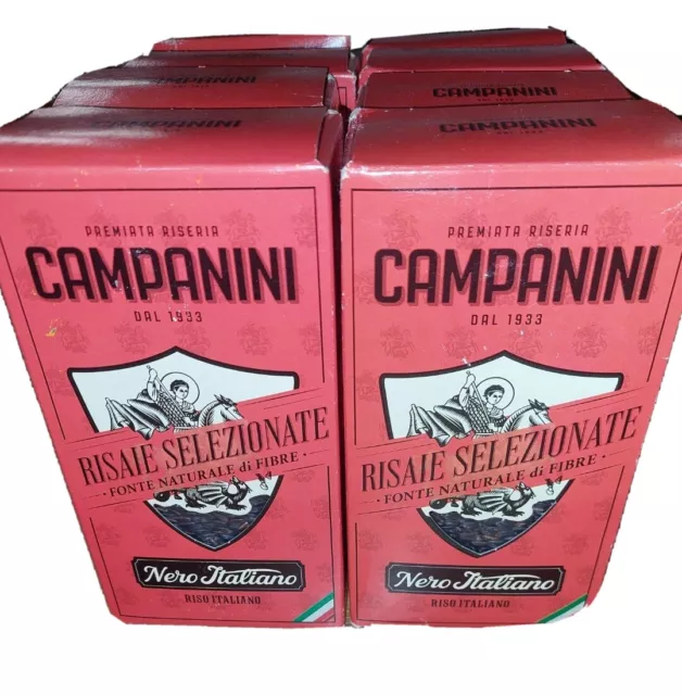CAMPANINI RISAIE SELEZIONATE - Schwarzer Reis 8 x 500 g