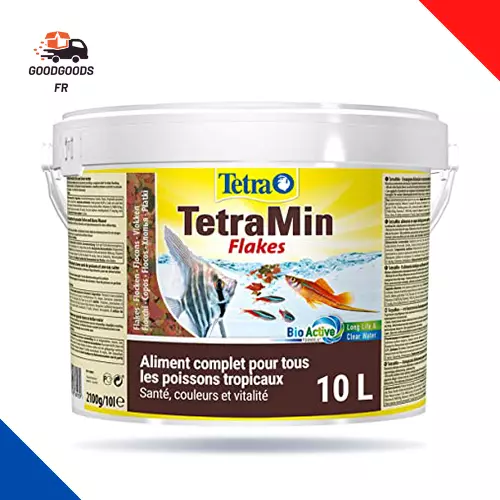 TetraMin en Flocons, Aliment Premium Complet pour Poissons Tropicaux, 10L