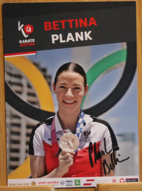 Bettina Plank Orig Autogramm signiert Karate Austria WM EM Olympia - AK