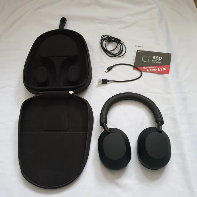 SONY WH1000XM5 WIRELESS Noise Cancelling N/C Headphones Black