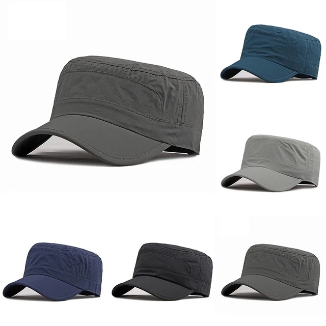 Vintage Men's Adjustable Retro Cap Hat Cadet Military Baseball Cool Summer