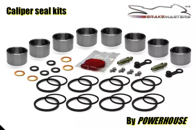 Kawasaki ZX-6R Ninja front brake caliper piston seal rebuild kit 1995 1996 1997