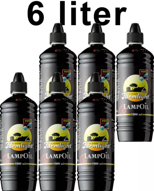 6 litri olio per lampada originale Farmlight neutro nuovo olio per torce TÜV