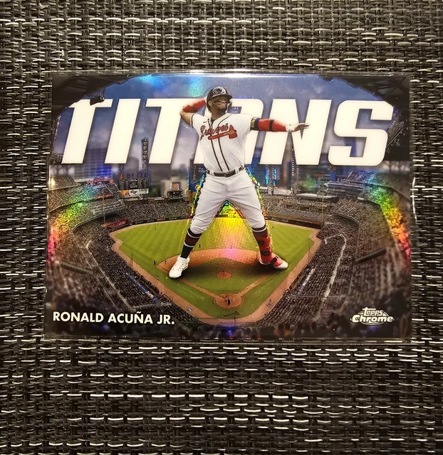 RÉFRACTEUR TITANS CHROME Ronald Acuna Jr. 2023 Topps CT5 Atlanta Braves EUR 1,81 PicClick FR