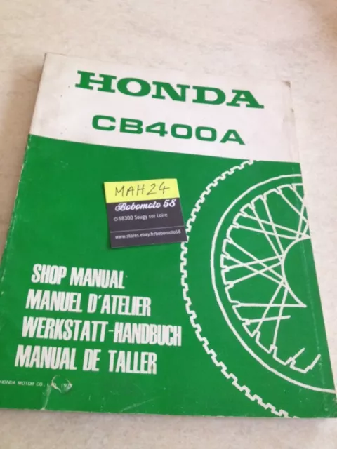 Honda CB400A CB400 Hondamatic CB 400 supplément revue technique moto