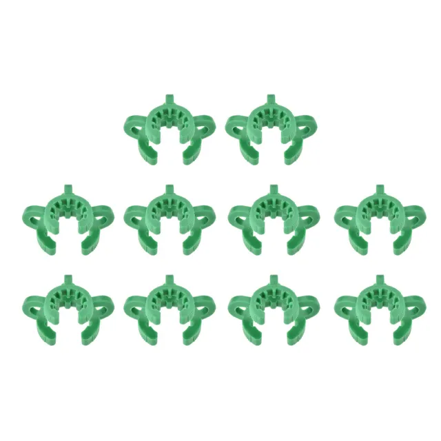 Lab Joint Clip Plastic Clamp for 12/18 or 12/30 Glass Taper Joints Green 10Pcs