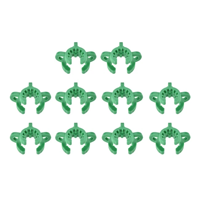 Lab Joint Clip Plastic Clamp for 12/18 or 12/30 Glass Taper Joints Green 10Pcs