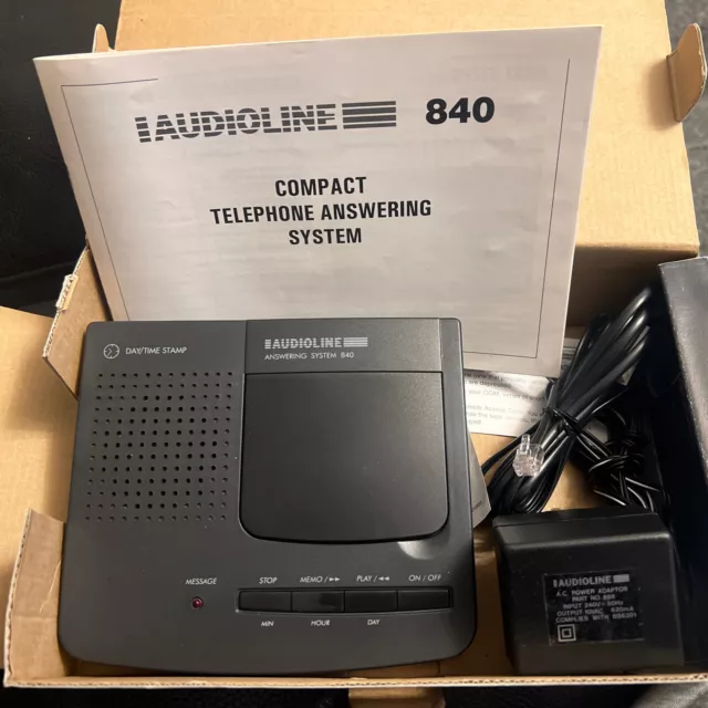 AUDIOLINE 840 Remote Access Telephone Answering System