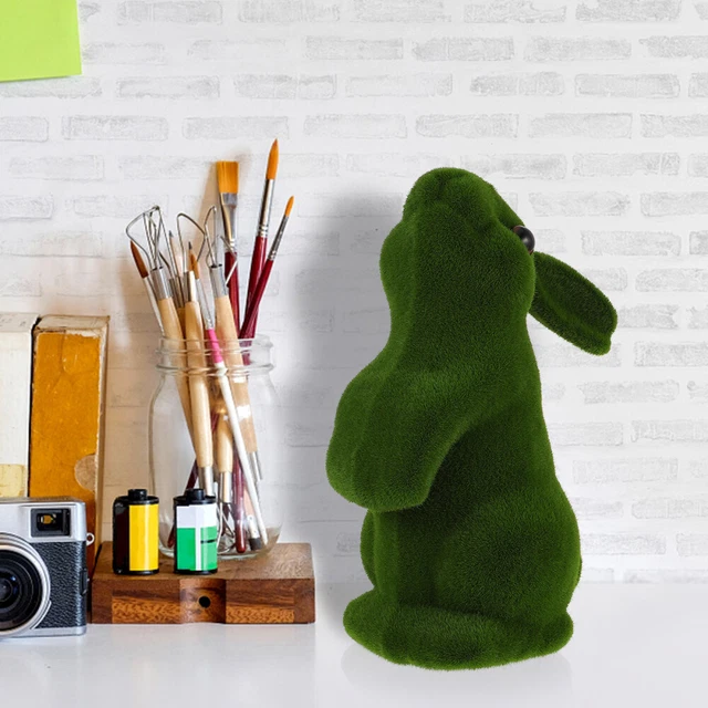1Pc Moos Bunny Figuren Decor Tafelaufsatz Bunny Tafelaufsatz 3