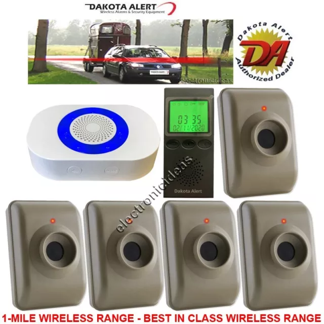Dakota Alert Dcma-4K Plus+Mtpr-4000 Wireless Alarm System-5 Sensors