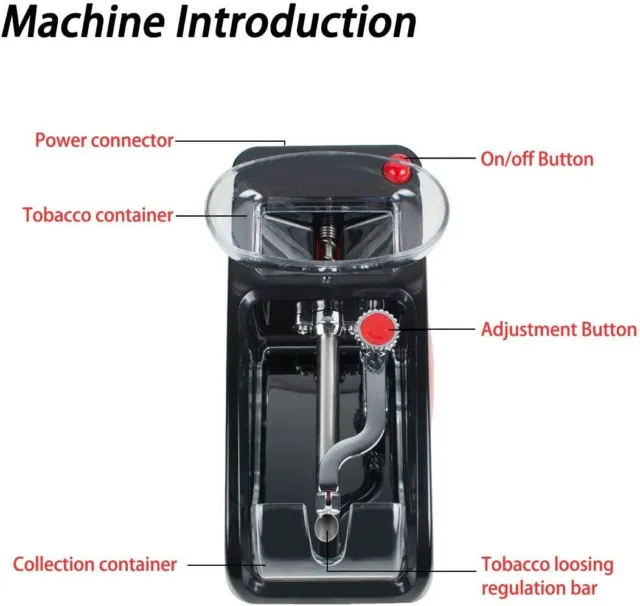 Portable Electric Cigarette Rolling Machine Mini Automatic Tobacco Roller Maker