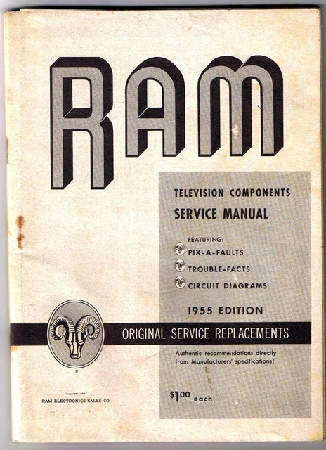 RAM Television Components Service Manual 1955 Edition