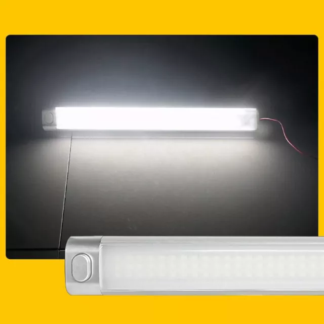 LED Car Interior Light Bar Strip With ON/OFF Switch For Truck Van Camper 12V-8K_