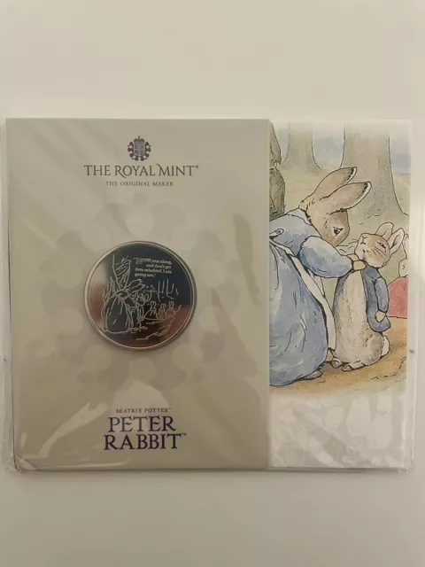 2021 Tale Of Peter Rabbit Five Pound Coin £5 Royal Mint Pack - Lovely Gift