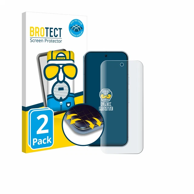 Brotect Pellicola Protettiva Per Olympia Neo Smartphone - 2 Pezzi, Trasparente Anti-impronta (Made In Germany) - 5