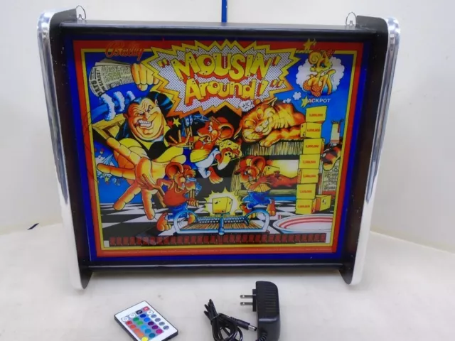 Bally Mousin Around Pinball Head LED Display light box