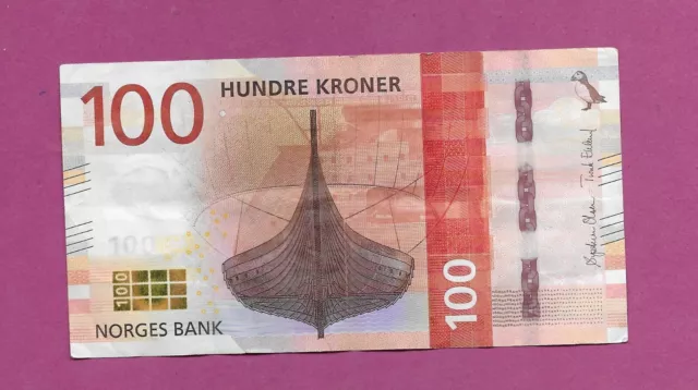 NORWAY - 100 Kroner 2016 - VF