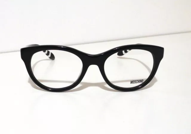 Moschino Montatura Eyeglasses Occhiali da sole Black & White MO20701 Italy New