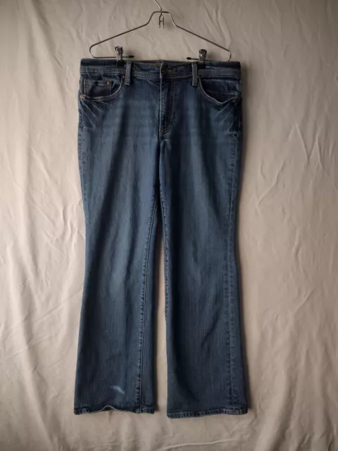 STEPHEN HARDY SQUEEZE Womens Size 7/8 Flare Distressed Blue Denim