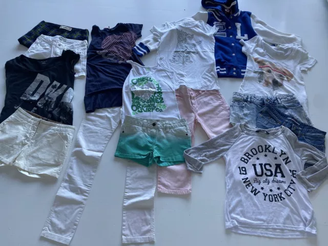 Pacchetto Teen Designer 10-14 Anni T-shirt, Pantaloncini, Jeans, Giacca, Dkny, Hollister