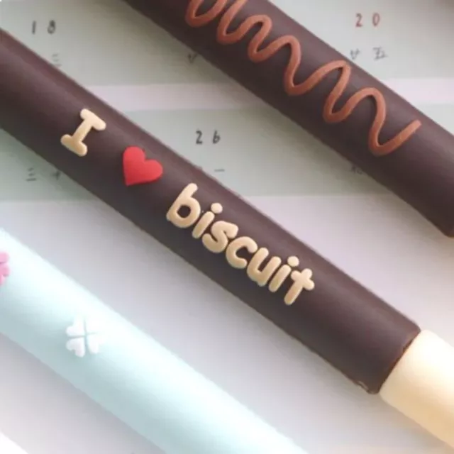 Quick Drying Cute Biscuit Gel Pen Silicone Silicone Pen  Student