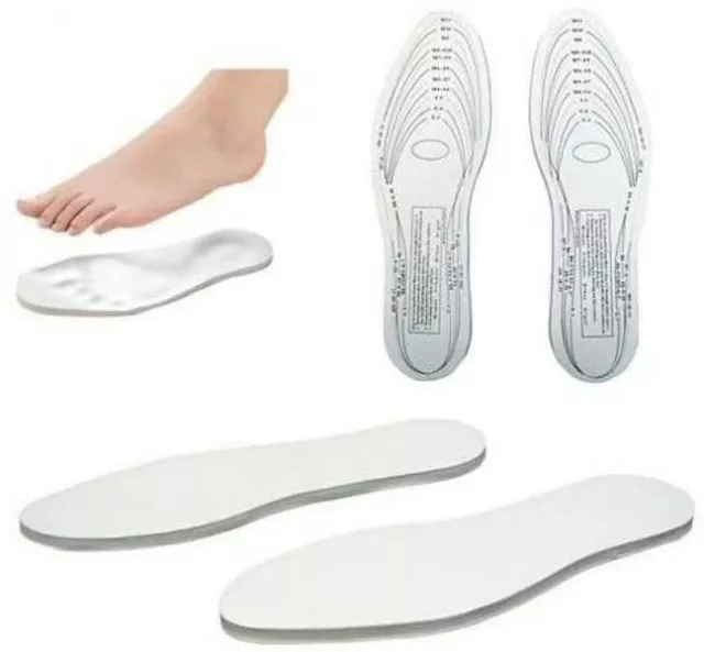 1 Pair MEMORY FOAM Insoles Odour Control Inserts Unisex Ladies Men GIFT UK