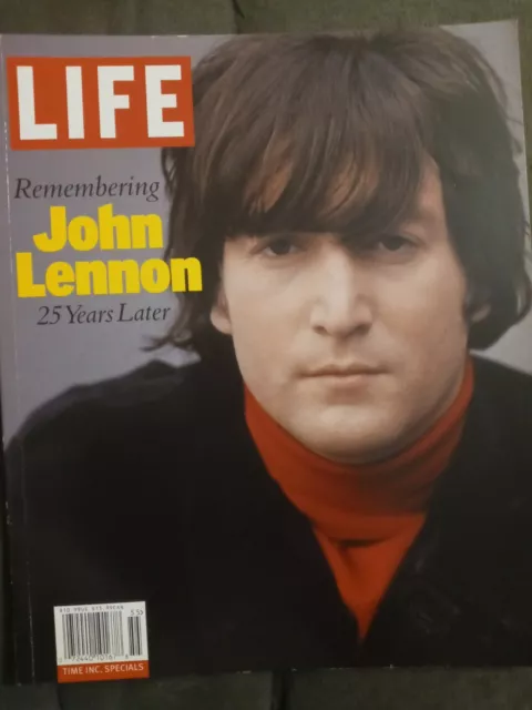 Life Magazine Remembering John Lennon 25 Years Later Soft Back Book
