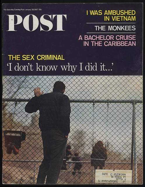 SATURDAY EVENING POST 1/28 1967 Monkees Sex Crime Ia Drang Ambush Electric Car