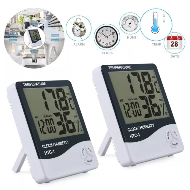2X Digital Thermometer Indoor Hygrometer Humidity Monitor Temperature Gauge AUS