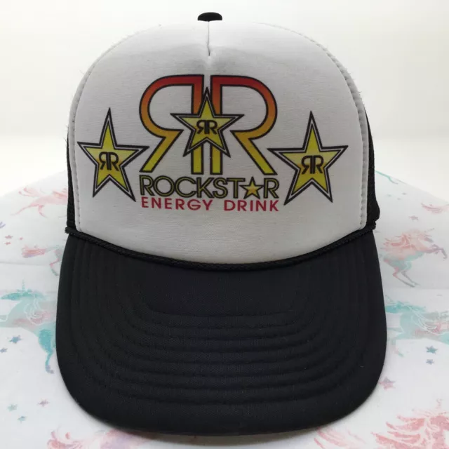 0067 Rockstar Energy Drink Trucker Hat Ball Cap Baseball Adjustable Snapback 10s