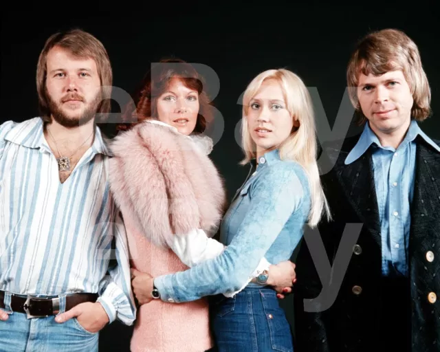 ABBA "Group" Agnetha Faltskog, Bjorn, Benny, Anni-Frid Lyngstad 10x8 Photo