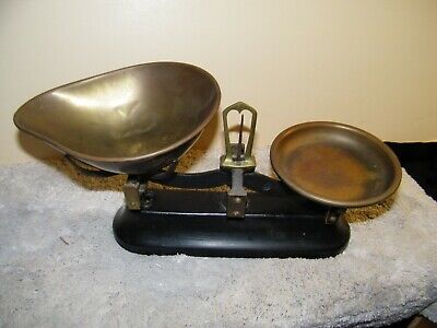 Vintage Brass and Cast-Iron Balance Scale