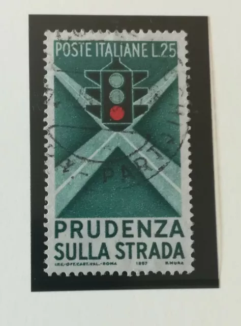 Francobolli Italia 1957 - Educazione Stradale - Usato