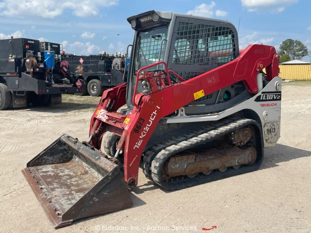 2020 Takeuchi TL10V2-CR Skid Steer Crawler Track Loader A/C Aux Hyd Q/C bidadoo