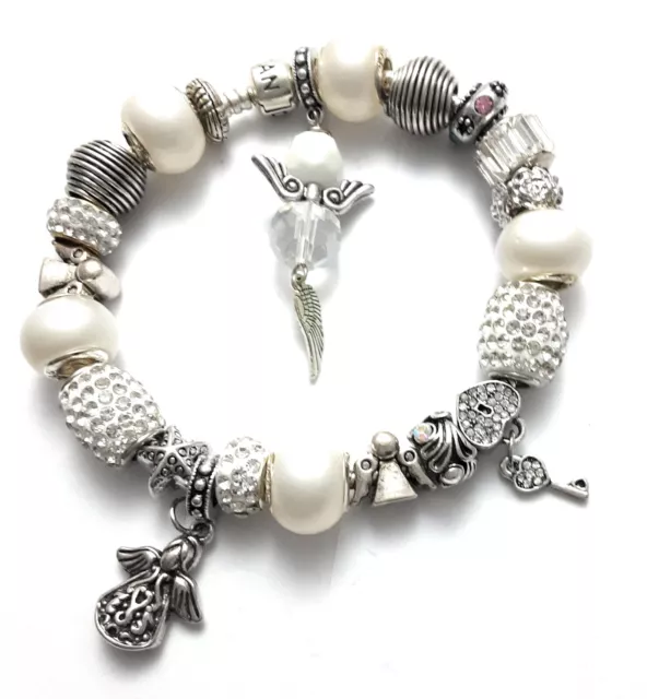 Pandora  Armband Silber Original mit European Charms Muttertag Perlentraumglück