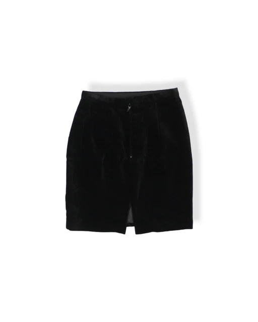 Jupe A Robe Fourreau Noir en Velours