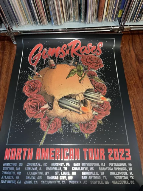 Guns and Roses North American Tour Poster 2023 2