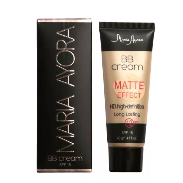 fond de teint Matte BB creme hydratant SPF 15 Tenue 12 H Maria Ayora 2